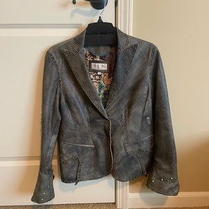 Tasha Polizzi Genuine Leather Jacket Size M